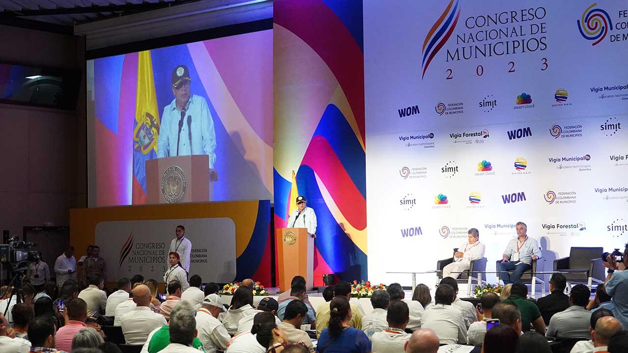 Presidente Gustavo Petro Urrego en la Clausura del Congreso Nacional de Municipios