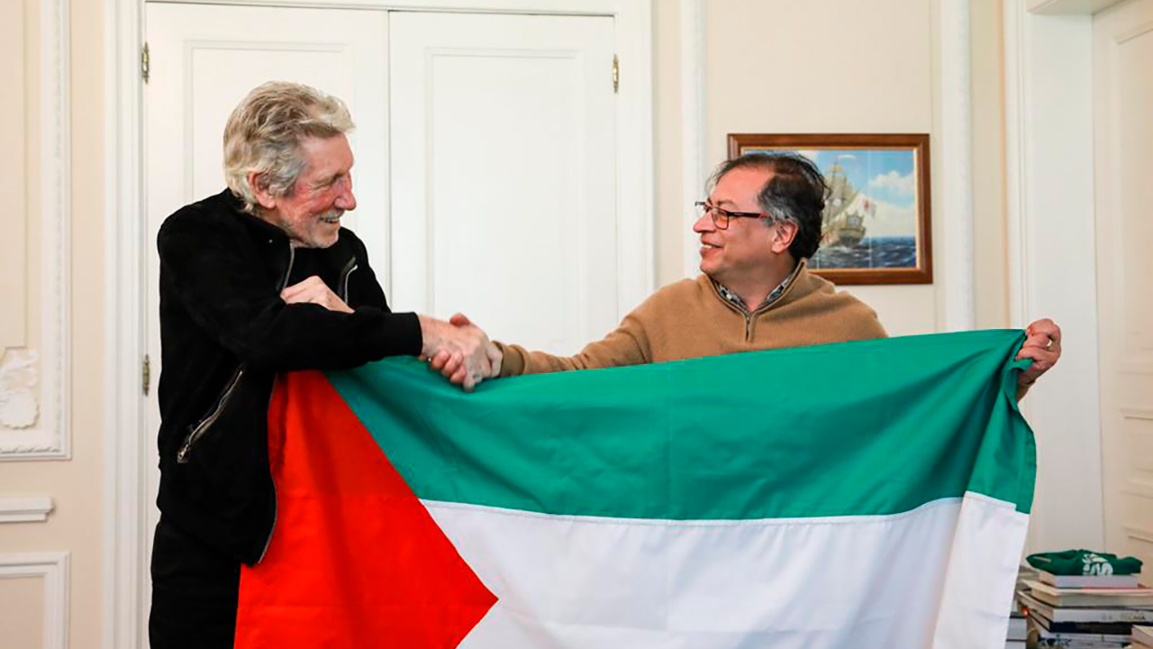 Presidente Gustavo Petro se reunió con el músico y compositor británico Roger Waters